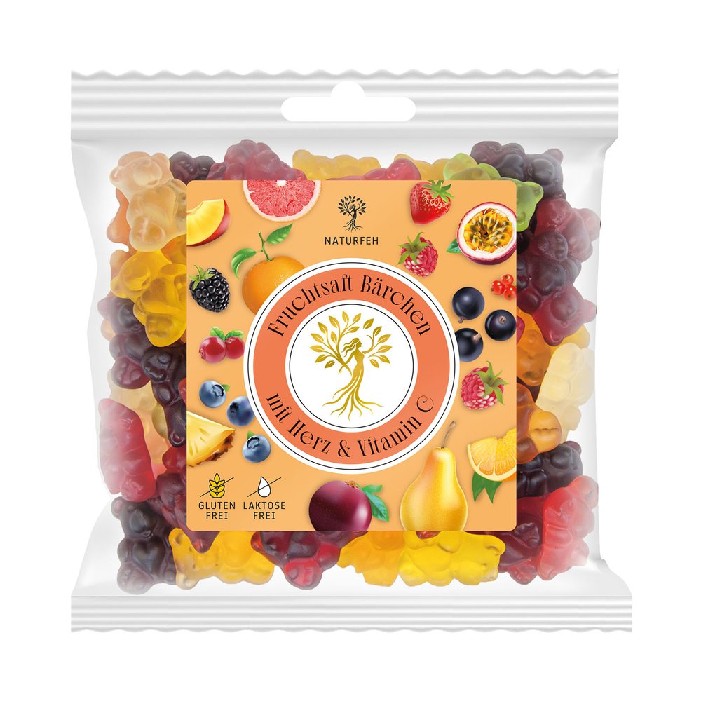 NATURFEH Fruchtgummi Fruchtsaft-Bärchen