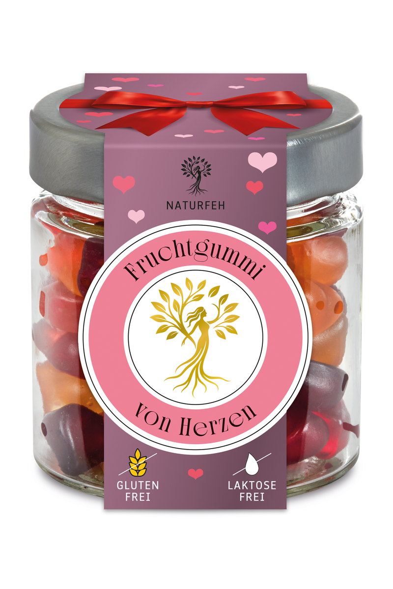 NATURFEH Geschenkglas Von Herzen