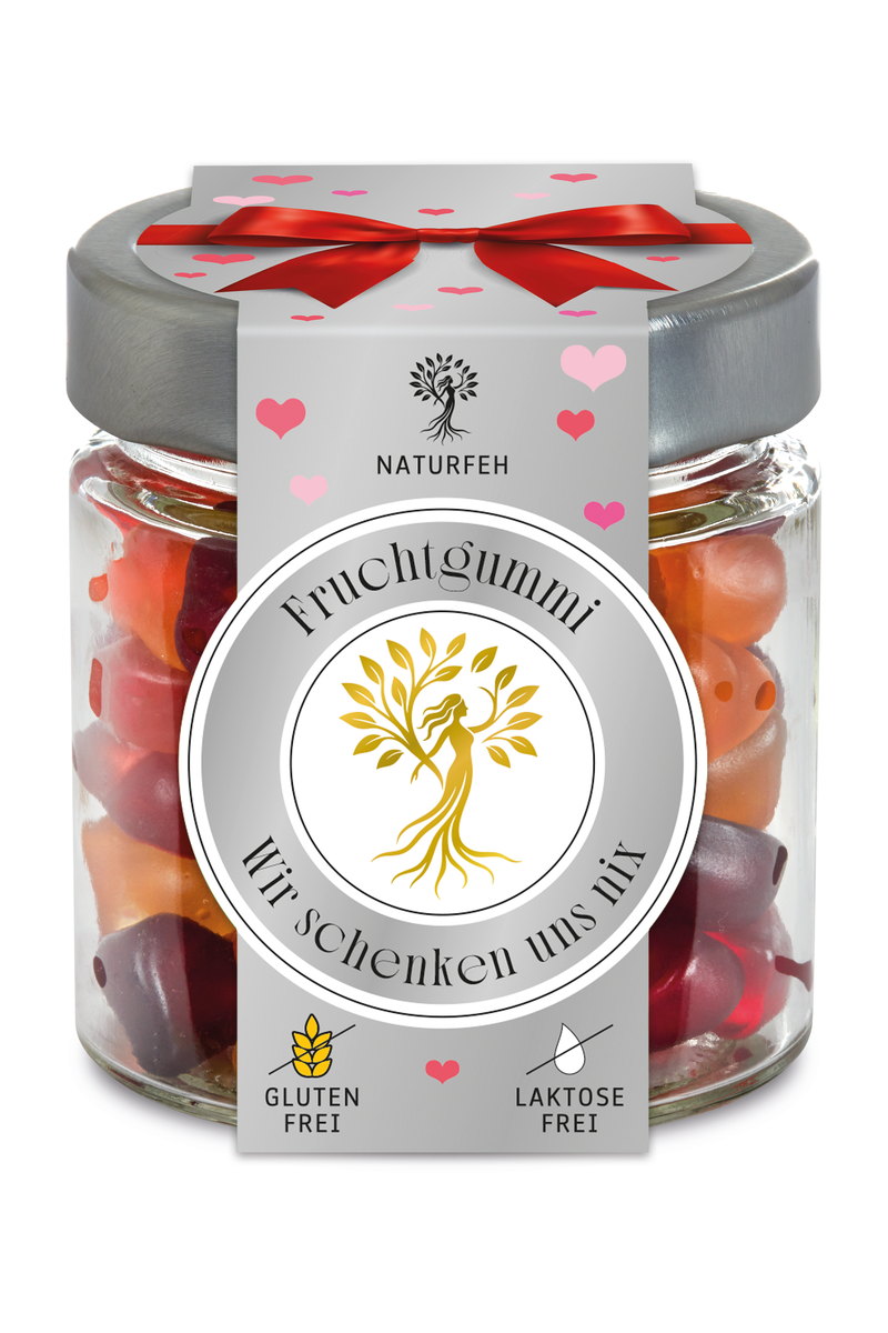 NATURFEH Geschenkglas Wir schenken uns nix